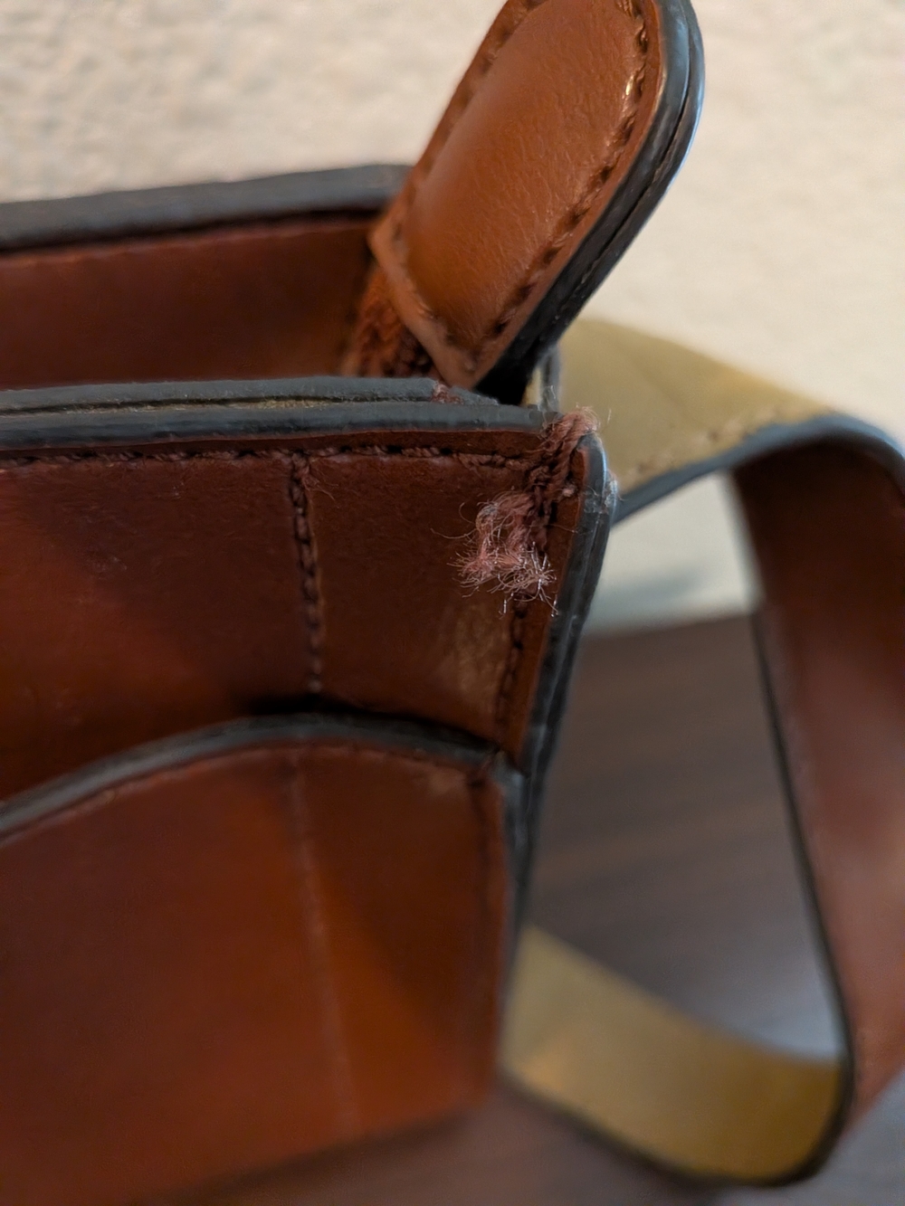 Classic Brown Leather Shoulder Bag/Purse - Picture 4 of 5